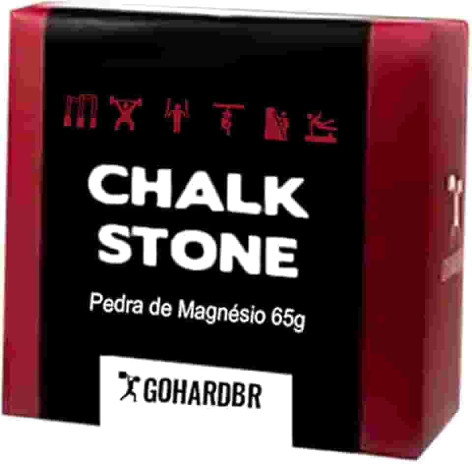 Chalk Stone - 1 unidade em pedra de Carbonato de Magnésio (65g) - material antiescorregamento - Magnesio em pedra para escalada ginastica e levantamento de peso calistenia lpo cross fit
