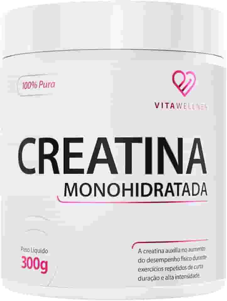 Creatina Monohidratada 300g - Aumento de Força e Massa Muscular - 100% Pura e Sem Aditivos - VITA WELLNESS