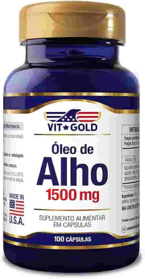 Óleo de Alho 1500mg Vitgold 100 cápsulas