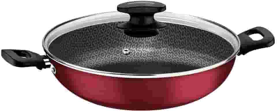 Panela Wok Aluminio, Loreto, Tramontina, Vermelho, 28 cm