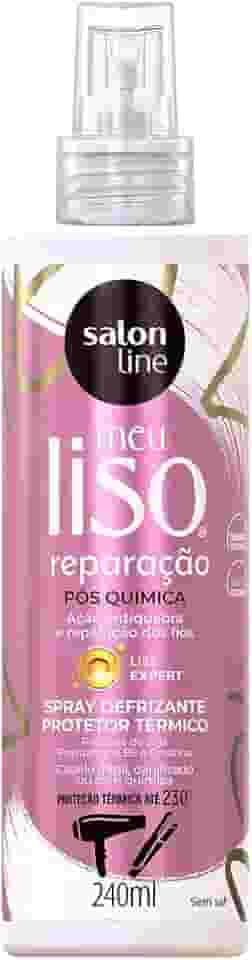 Salon Line, Spray Defrizante, Meu Liso, Reparação, Vegano - Para Cabelos Lisos, 240ml