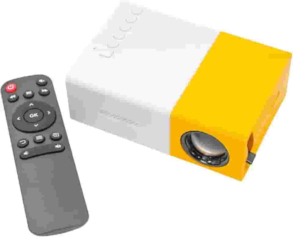 Mini Projetor Portatil Retroprojetor Data Show Datashow Progetor Led 1080p Full HD Cinema Em Casa No Quarto De Imagem Na Parede Celular HDMI USB Bivolt