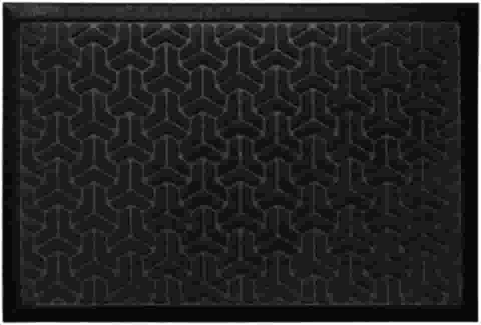 Tapete De Entrada Capacho Waterkap Residencial 60Cm X 40Cm Cor:Preto