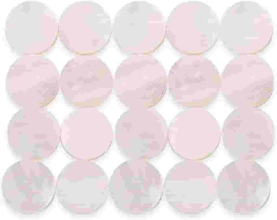 20 peças de incrustação de escala de guitarra, marcadores de 6 mm com pontos embutidos concha de pérola branca para violão, bandolim, baixo, ukulele, banjo, decoração