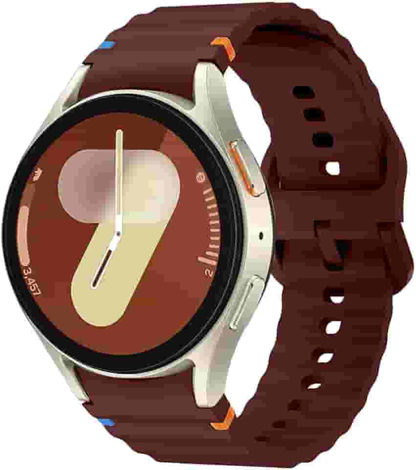 Pulseira esportiva para Samsung Galaxy Watch 7 de 40 mm e 44 mm, pulseira de silicone macio sem lacunas para Samsung Galaxy Watch 6/5/4/FE de 40 mm 44 mm/4e 6 Classic 47 mm, 43 mm, 46 mm, 42 mm/5 Pro