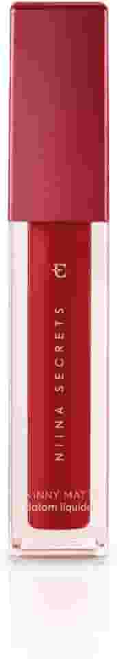 NIINA SECRETS BATOM LÍQUIDO SKINNY MATTE VERMELHO HIBISCO 4ML