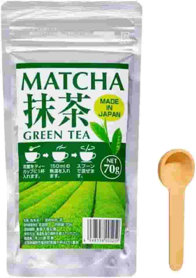 Chá Verde Matcha em Pó Japonês Kawahara 70G + Mini Colher Medidora Ekos - Importado