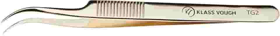 Pinça Para Alongamento De Cílios Ponta Curva TG02 - Klass Vough
