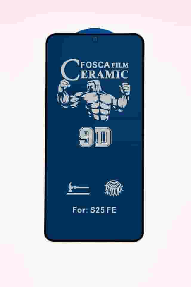 Compatível com Samsung Galaxy S25 FE - Película Privacidade Fosca de Ceramica Gel 9d Anti Espiã