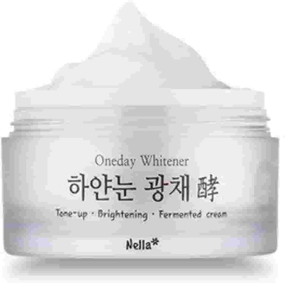 Nella Creme clareador e clareador, ingredientes naturais fermentados, beleza coreana, 50 ml