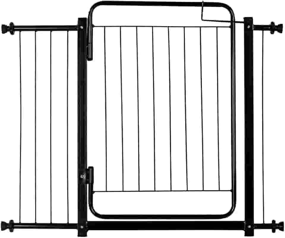 Portão Grade de Proteção Tamanho Ajustável de 99 até 104 cm Segurança Cachorro Pets Bebe Crianças Porta Vãos - Acompanha Extensores