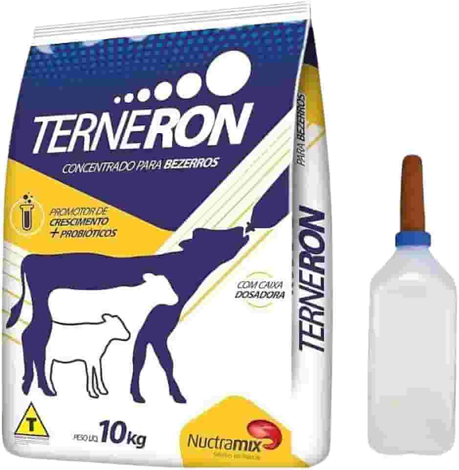 Leite Em Pó Para Bezerros 10kg Com Mamadeira