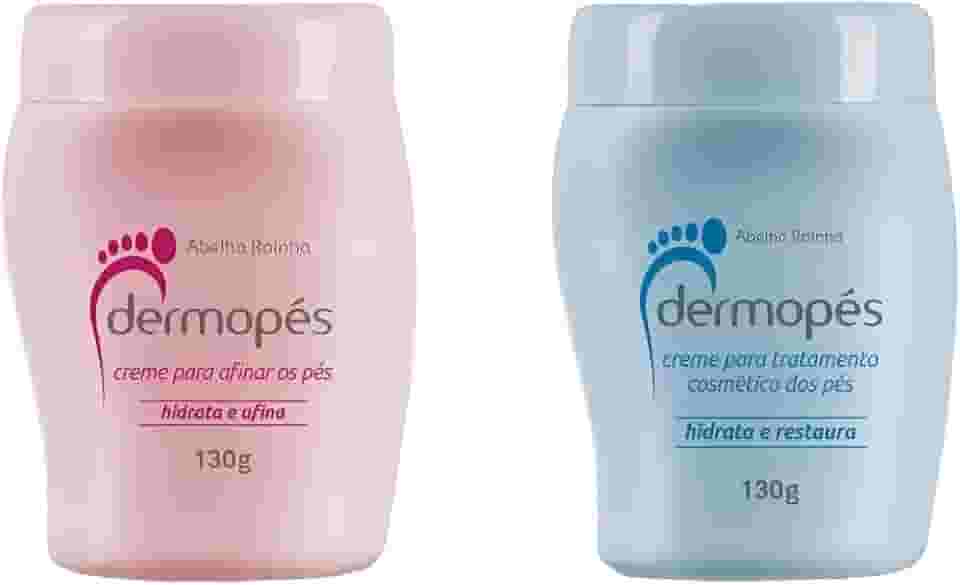 Kit 2 Dermopes para os pes, 1 hidrata e restaura 130g, 1 hidrata e afina 130g