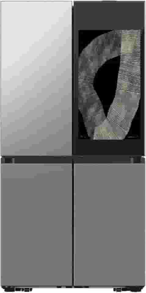 Geladeira French Door Family Hub 4 Portas Flexzone Samsung Bespoke RF29D Inox 699L 220V