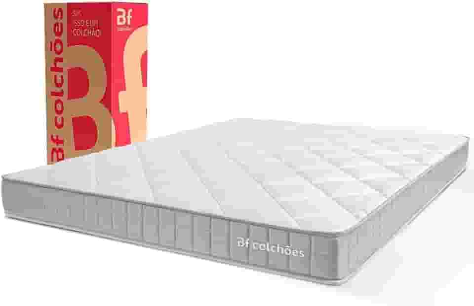 Colchão Queen Duo D33 à Vácuo 158x198x17cm BF Colchões