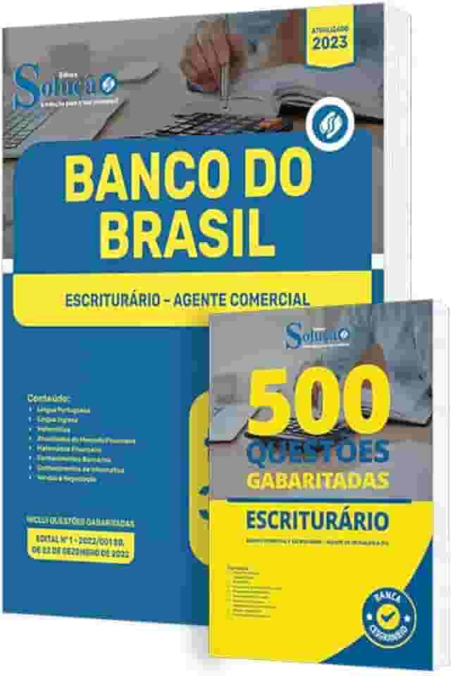 Combo Banco Do Brasil Apostila + Livro Questões Gabaritadas
