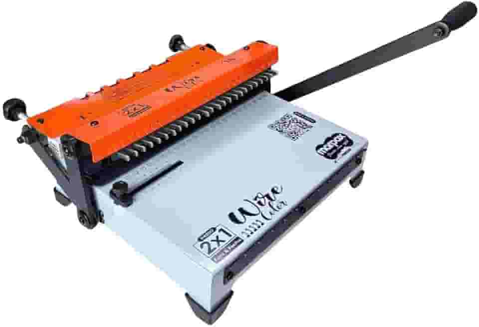 Marpax - Encadernadora Wire Color Laranja Conjugada 2x1 15fls Marpax