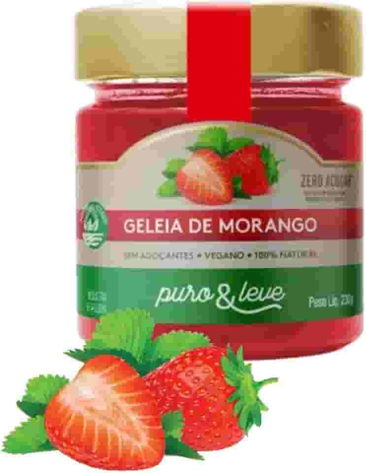 GELÉIA DE MORANGO 100% FRUTA PURO & LEVE - 230G