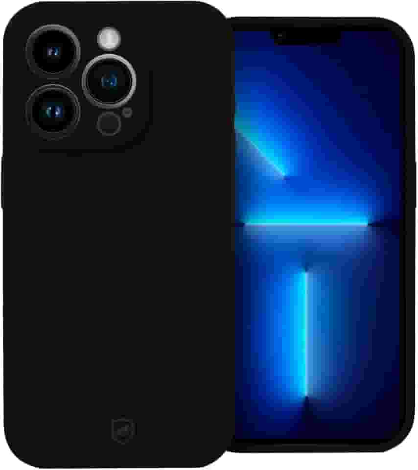 Gshield Capa Case Capinha Silicon Premium Antiderrapante com Interior em Microfibra, Proteção Contra Impressões Digitais, Arranhões, Quedas e Impactos (Preta, iPhone 13 Pro Max)