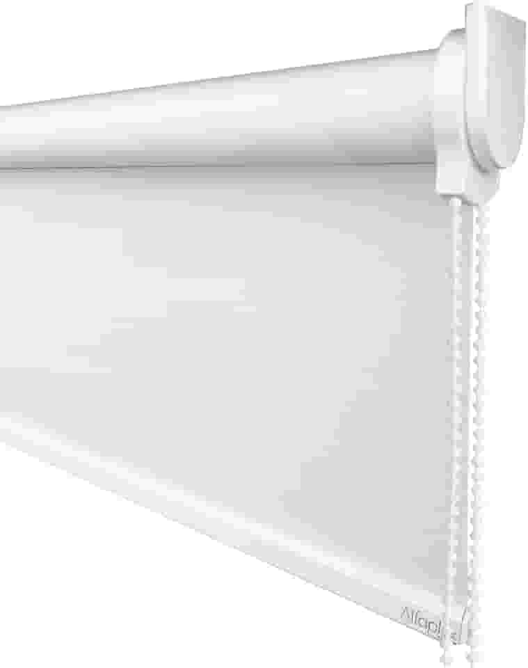 Cortina Persiana de Rolo, Rollon, rolô Blackout, black out, blacaute (Tóquio 01 - Acabamento Branco, 1,70 (lar) x 1,30 (alt) - SEM BANDÔ)