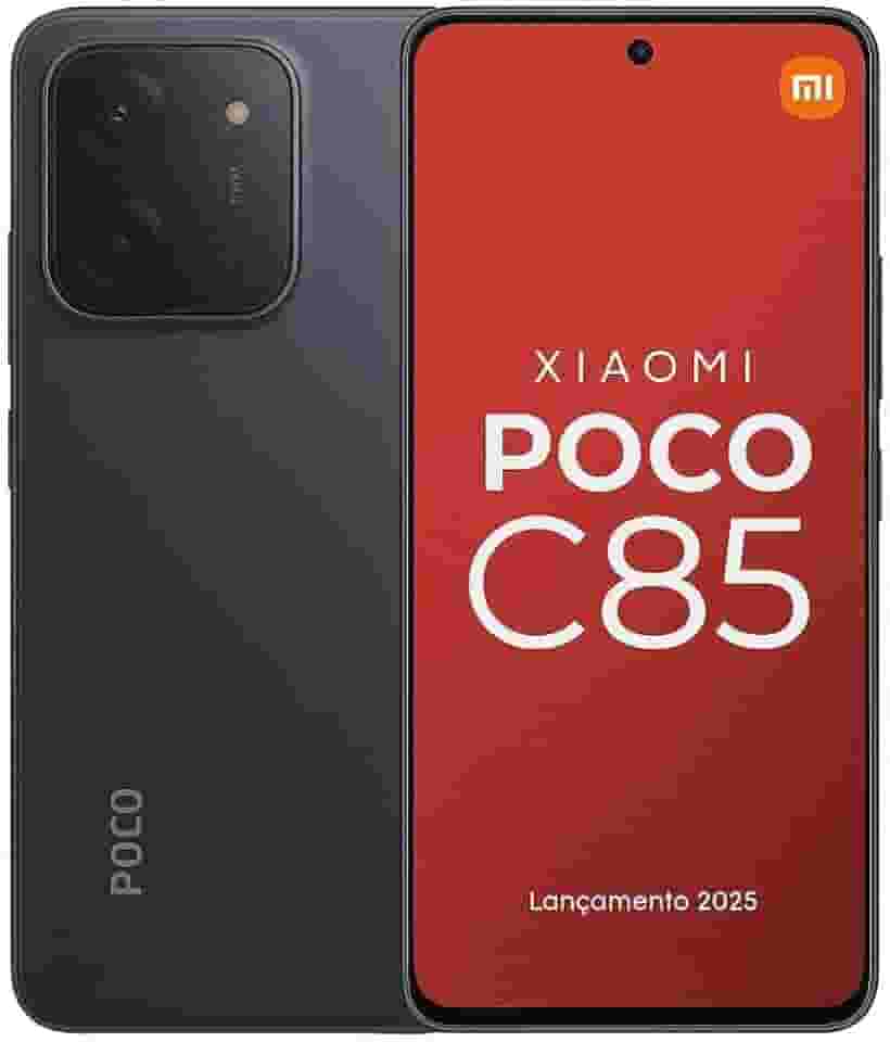 Smartphone Xiaomi Poco C85 NFC Preto 8GB RAM 256GB ROM