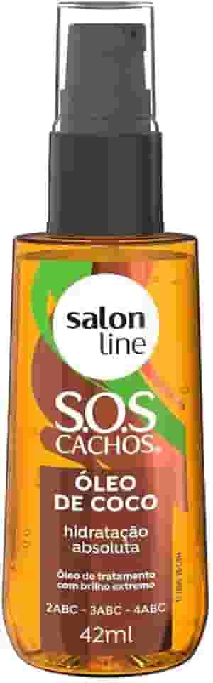 Salon Line, Óleo de Coco, SOS Cachos, Vegano - Para Cabelos Ondulados, Cacheados e Crespos, 42ml