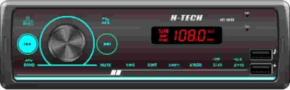 HT-1015 AUTO RÁDIO FM, 2 PORTA USB-A, AUXILIAR, BLUETOOTH, 4X25W