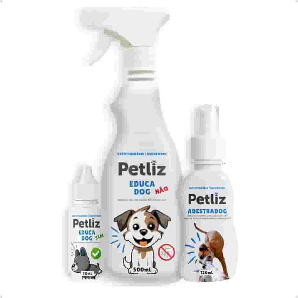 Kit Adestrador Educador Sanitário EducaDog 500ml para Cachorro Xixi no Lugar Certo + AdestraDog Spray Anti Mordida Lambedura 120ml - Petliz