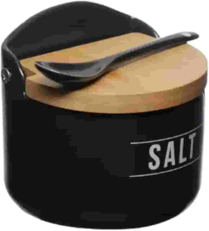 Haüskraft -Saleiro de porcelana Manhattan preto 290 ml