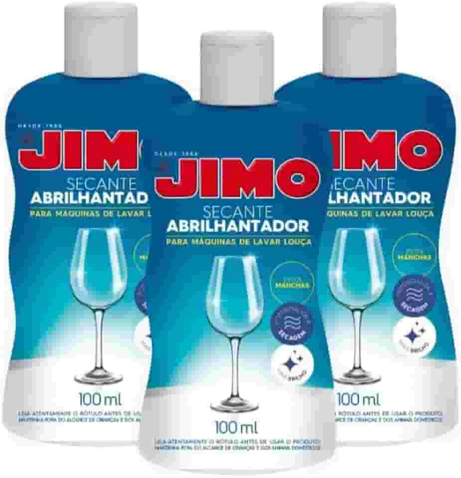 Kit 3 Un Jimo Secante Abrilhantador 100ml Para Lava Louças