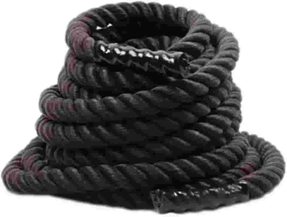 Corda Naval 9m de comprimento 38mm de espessura para Exercícios Academia Cross com Proteção Mãos Premium Rubber Fit