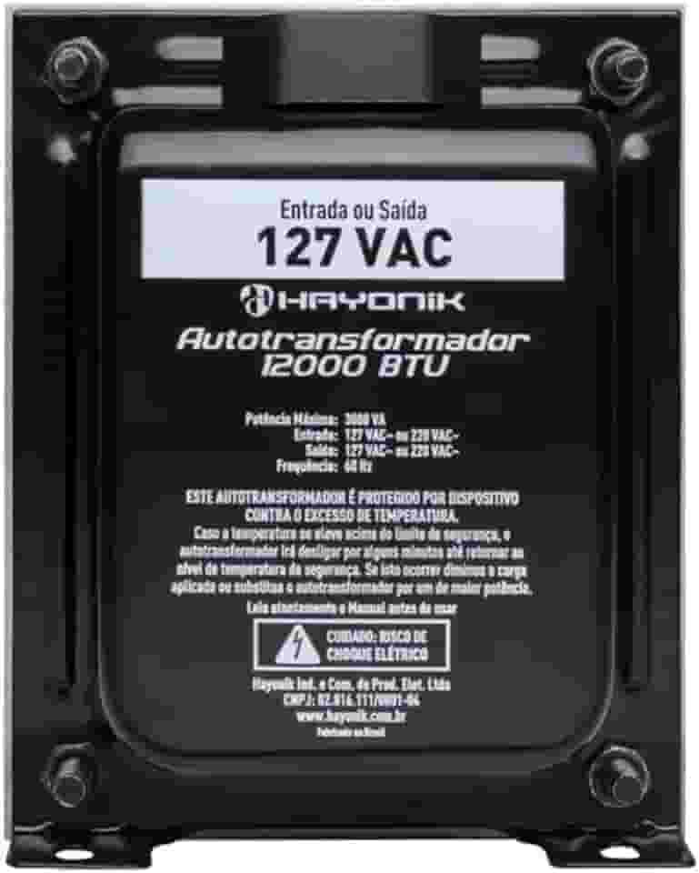 Autotrafo para ar condicionado 12000 BTU Universal Hayonik