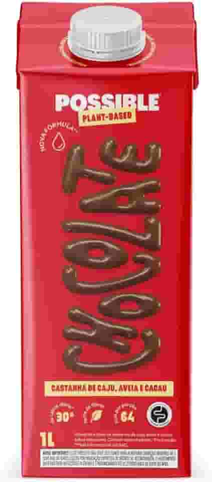 Bebida à Base de Castanha-De-Caju e Cacau Orgânica Chocolate Possible Caixa 1L