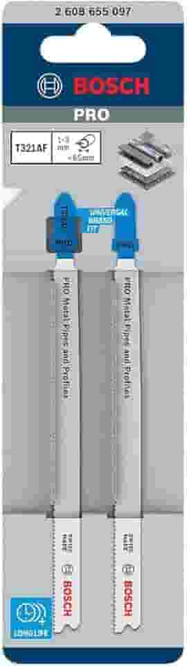 Bosch 2 Lâmina serra tico-tico PRO Metal Pipes&Profiles T321AF