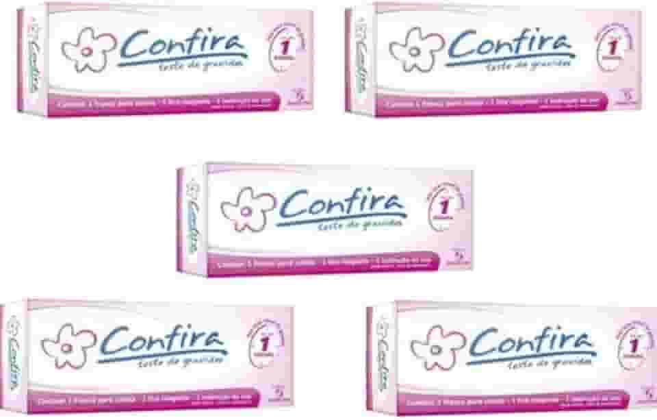 Teste De Gravidez Kit com 5 Confira em tira