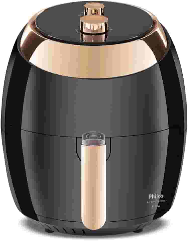 Fritadeira Air Fryer Philco Chrome 6,5 Litros Preta - 110v