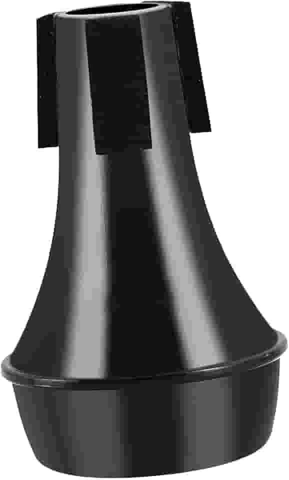 oshhni Acessórios de substituição leves para surdina de trompete Fácil de usar Prático Clássico para iniciantes Surdina de trompete reta inferior, Preto