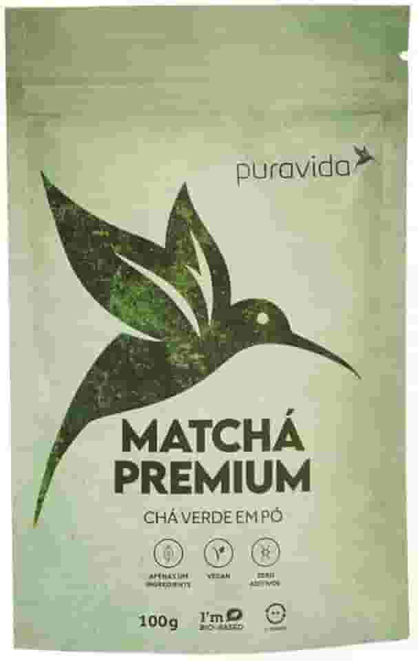 Matchá Premium Chá Vegano 100g em Pó - Puravida
