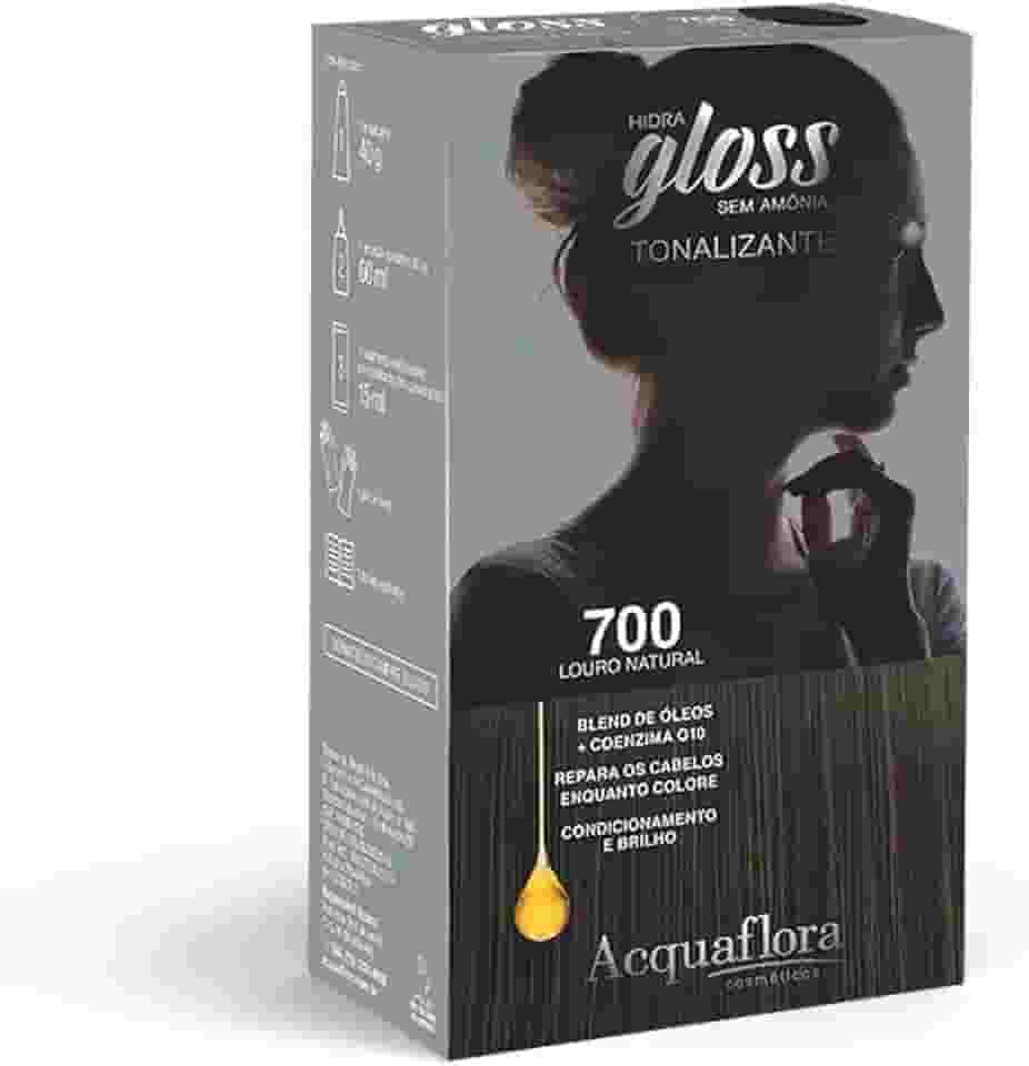AcquaFlora Kit Acquaflora Hidra Gloss 700 Louro Natural - Tonalizante