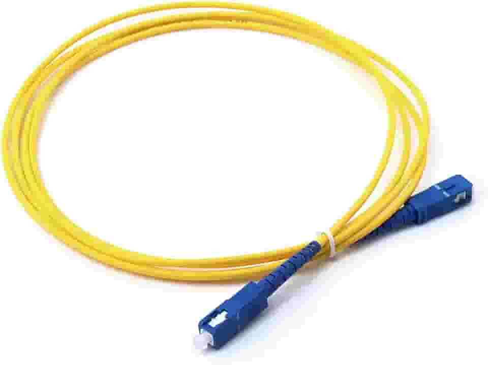 Cabo Óptico Plus Cable SC para UPC FO-P10 2Metros PATCH CORD - Conector SC para UPC com Encapsulamento de PVC com Baixa Perda de Inserção