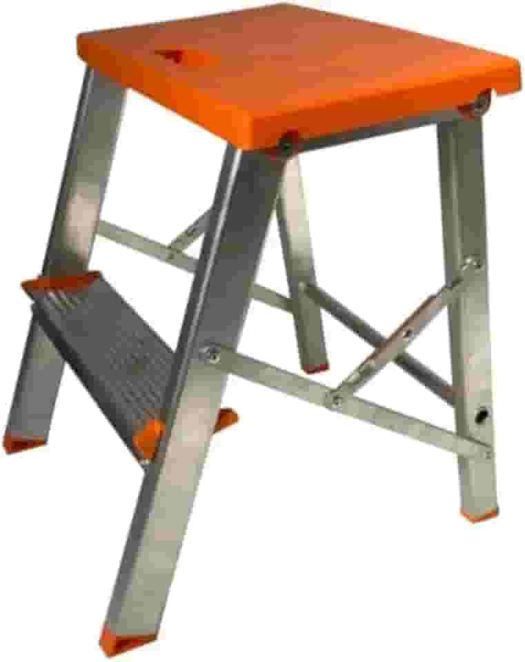 Escada 2 Degraus Banqueta Bilateral Alumínio Reforçada Ágata (Aluminum, 11x58x37)