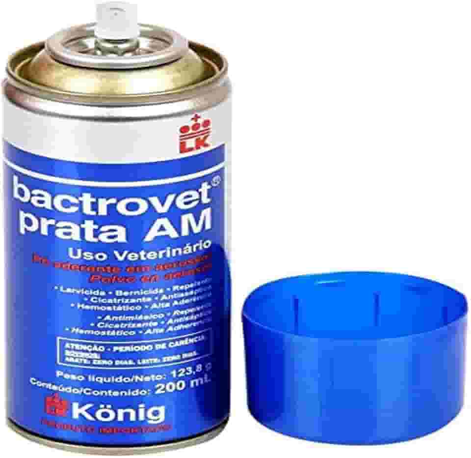 Bactrovet Prata AM - Repelente, Cicatrizante, Hemostático e Antisséptico, para tratamento e prevenção de feridas acidentais e cirúrgicas - 200mL