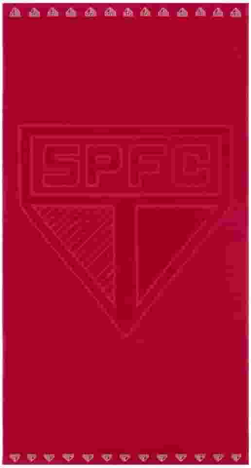 Buettner, Toalha De Banho Time Jacquard São Paulo Buettner Vermelha