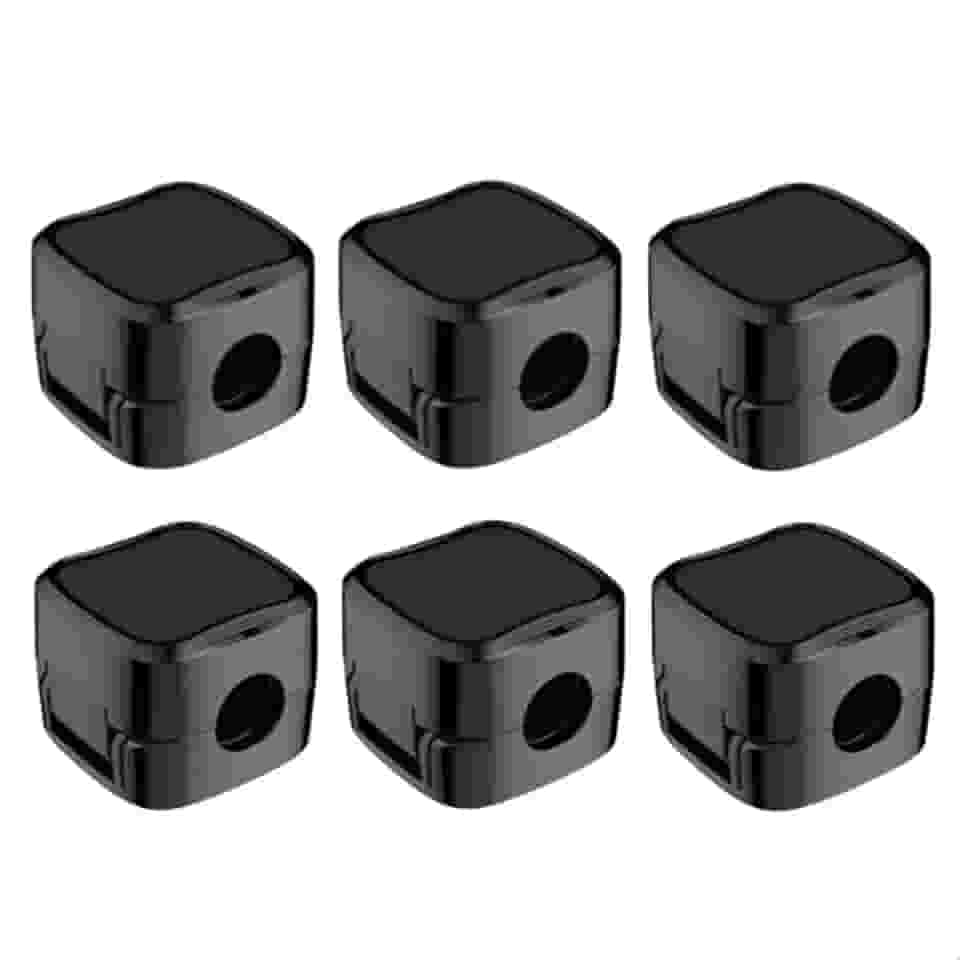 Clip Magnético Organizador de Cabos Fio Kit com 6 Autocolante Adesivo (Preto)