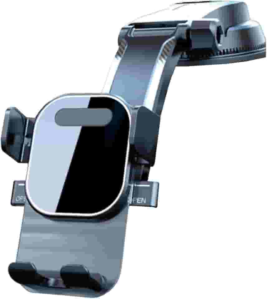 Suporte Veicular para Celular e GPS – Ventosa Forte com Trava Automática e Fixação Estável no Painel ou Para-brisa