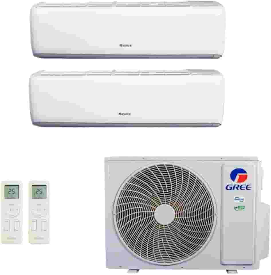 Ar-Condicionado Multi Split Inverter R-32 Gree 18.000 (2x Evap HW 9.000) Quente/Frio 220V