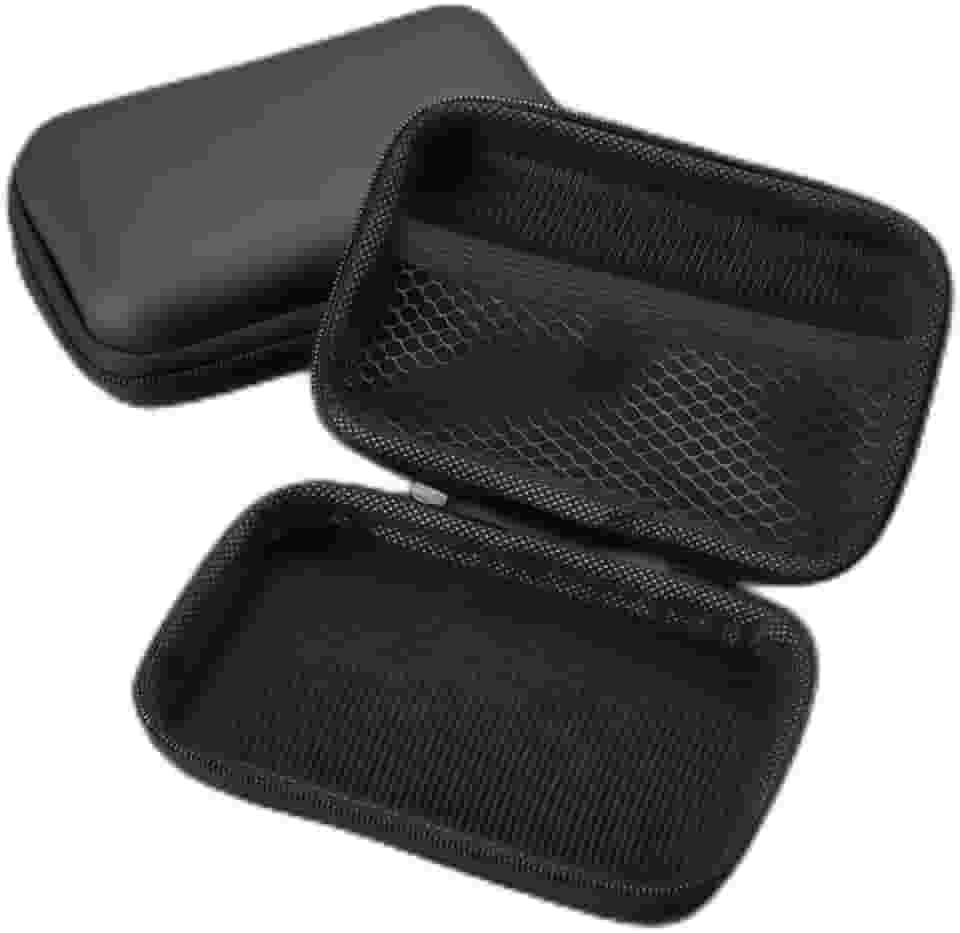 Estojo organizador de carregador portátil, bolsa organizadora de cabos para viagem, itens essenciais de viagem para carregador, cabo preto