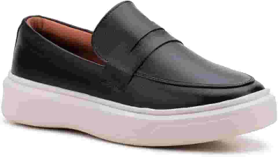 Sapato Loafer Masculino Mocassim Couro Casual Comfort Luxo