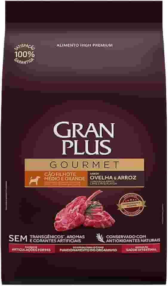 Ração Gran Plus Gourmet para Cães Filhotes Raças Médias e Grande Ovelha e Arroz – 15kg
