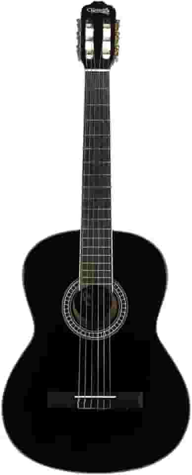 VIOLÃO CLÁSSICO ACÚSTICO LORENZZO 39" NYLON PRETO VTL1954P – TONANTE